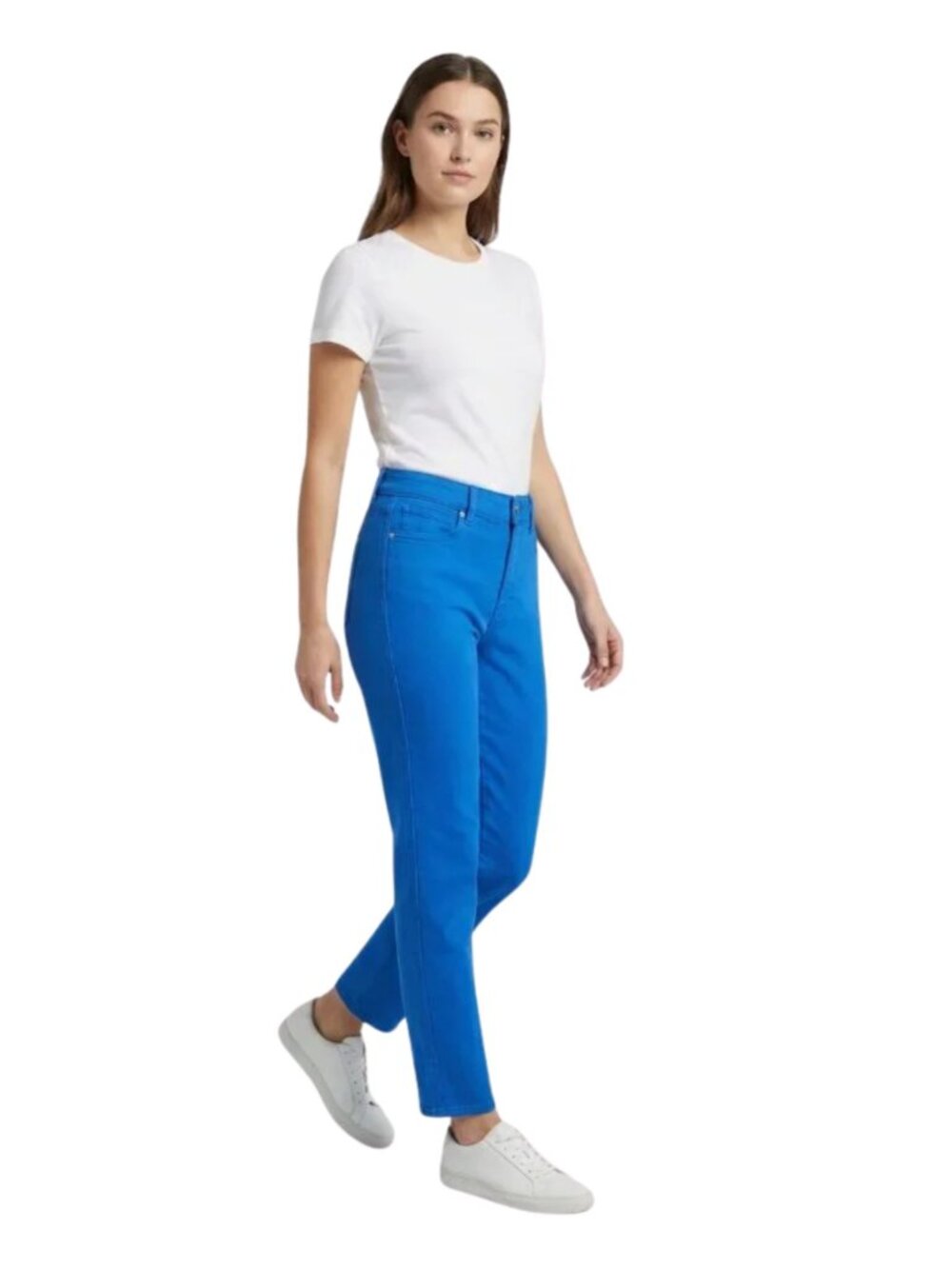White House Black Market Cobalt Blue Jeans Like New Size Women's 8 Straight Leg